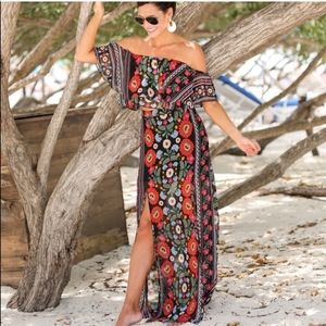 Show Me Your MuMu Floral Off-Shoulder Maxi Dress